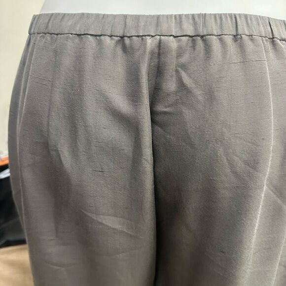 Eileen Fisher Metallic Gray 100% Silk Lightweight Blazer  & Dress Pants sz small - Picture 14 of 14